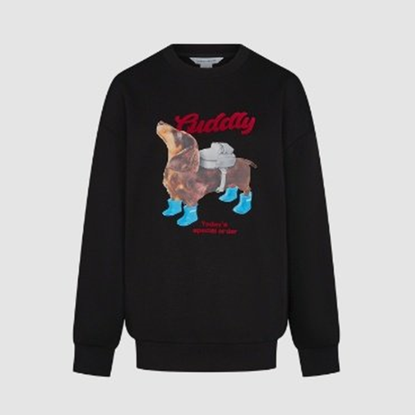 ドッグプリントスウェットシャツ 《Z00691》