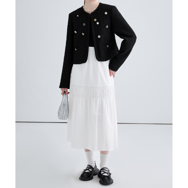 ハイウエストAラインロングスカート Z00032