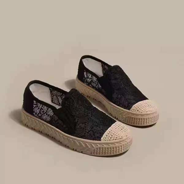 【2color】トータルエンブロイダリーメッシュシューズ W-199