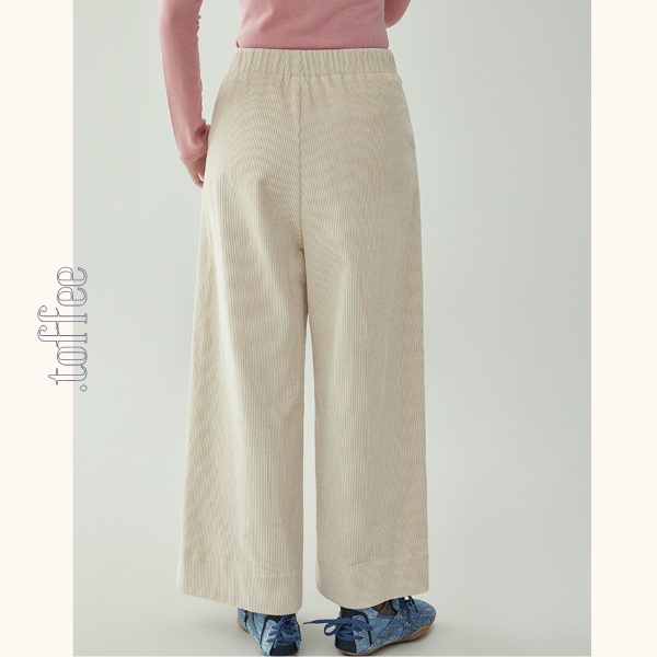 【2color】コーデュロイハイウエストワイドパンツ 《Z00734》