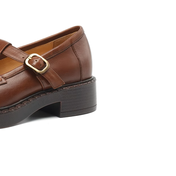 【2color】レトロ感漂う厚底メリージェーンシューズ《Z01100》