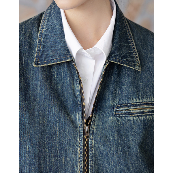 ウォッシュデニムジップジャケット Z00160