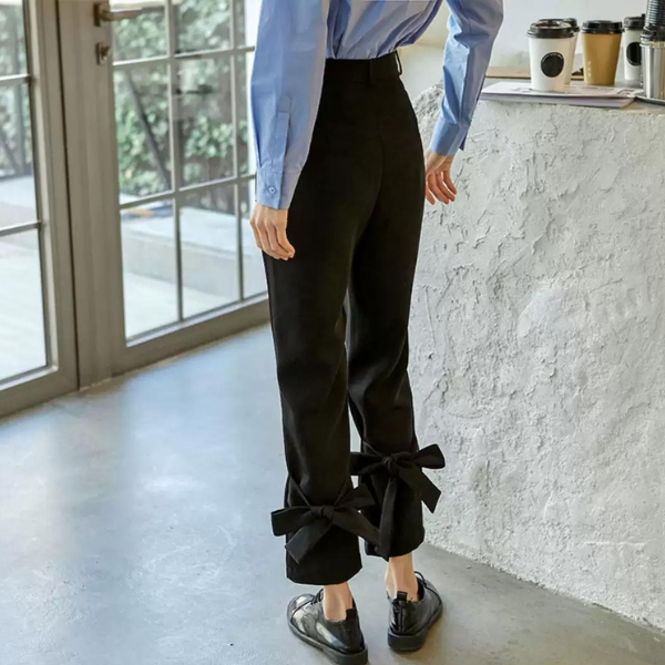 ハイウエストリボンパンツ X-054