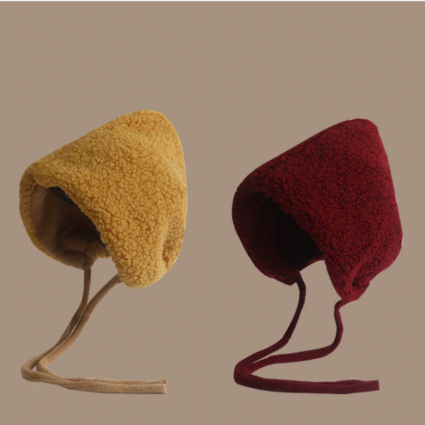 【6color】レースアップボアキャップ X-454