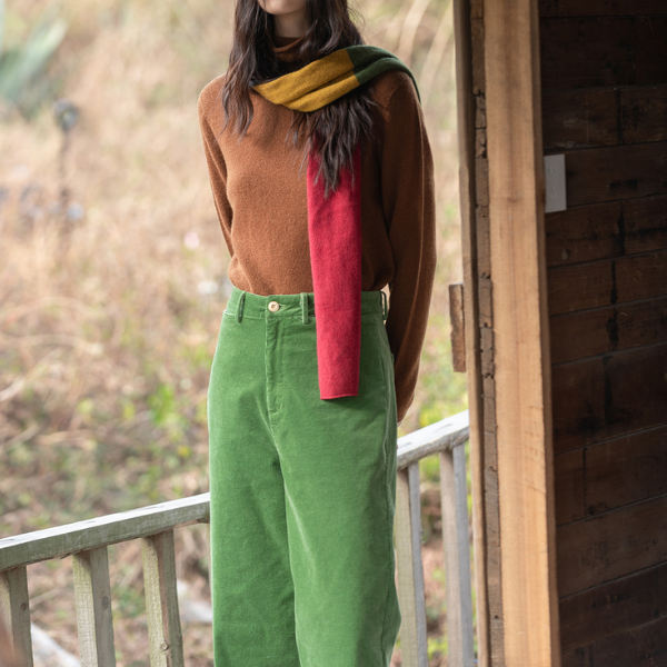 【2color】コーデュロイストレートカジュアルパンツ Z00013