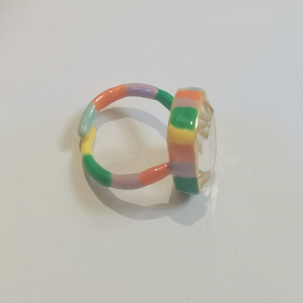 カラフルアジャスタブルリング Z00416