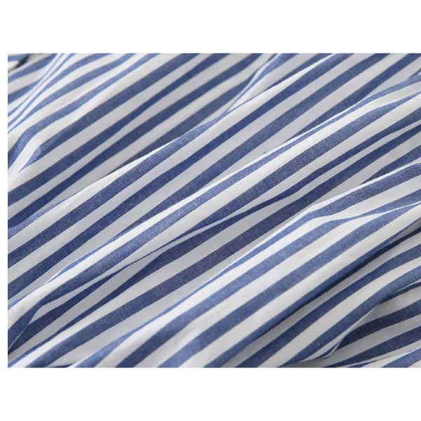 バンドカラーストライプシャツ X-052