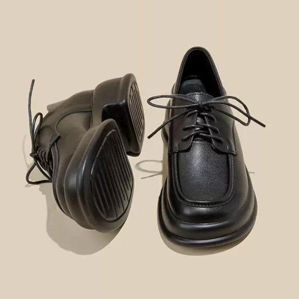 ミドルヒールレースアップシューズ w-055