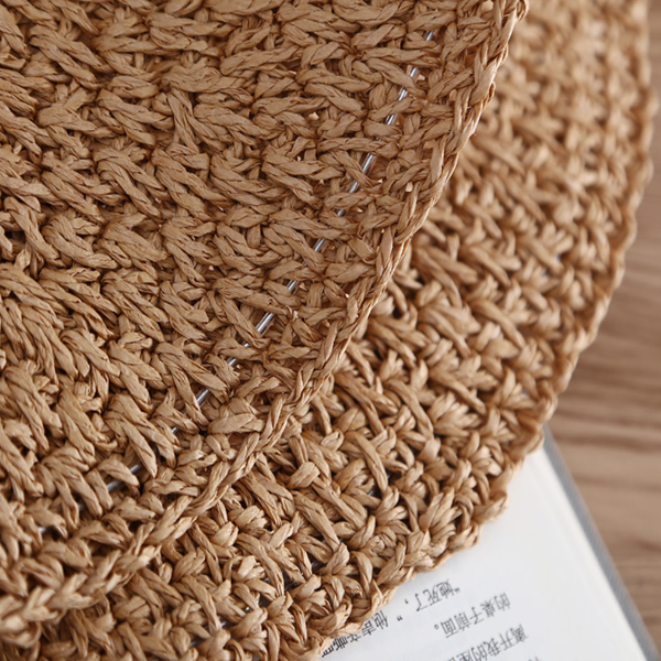 【2color】フラワーモチーフドーム型ストローハット Z00430