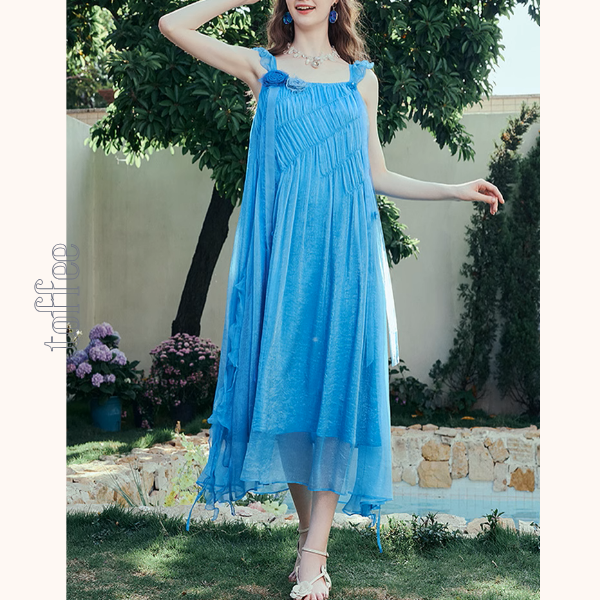 ブルーローズキャミワンピース《Z00968》