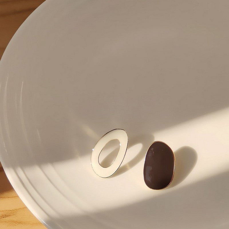 手書きのような輪っかと円のピアス  ac0004