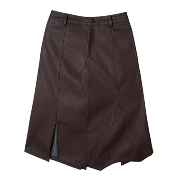 【2color】イレヘムスリットスカート w-026