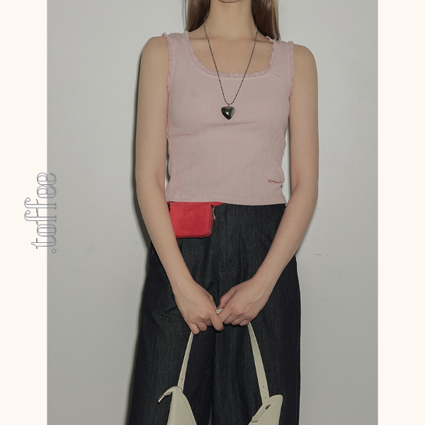 ストライプヘムワイドデニムパンツ Z00394