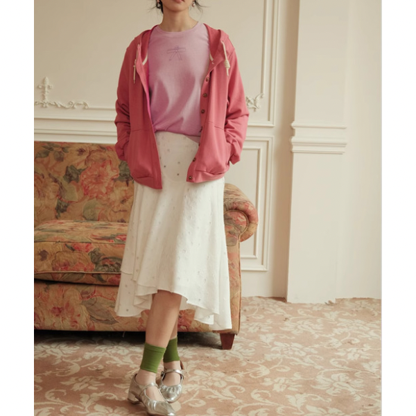 【2color】ルーズスウェットパーカー Z00076