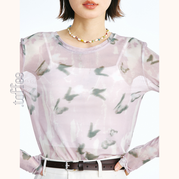 【3pattern】シースループリントロングTシャツ Z00414