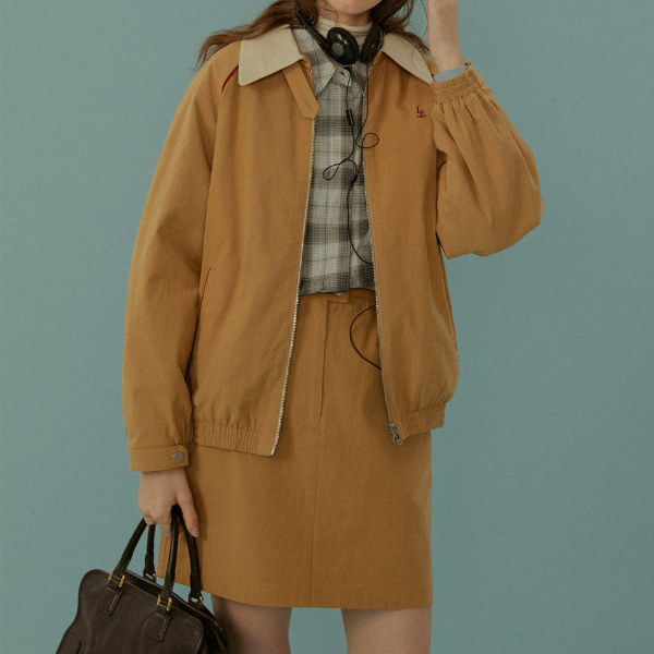 ジップジャケット&ショート丈スカートのセットアップ Z00065