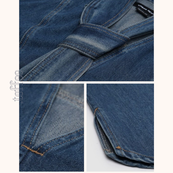 リボンタイ付きウォッシュドデニムシャツ Z00611