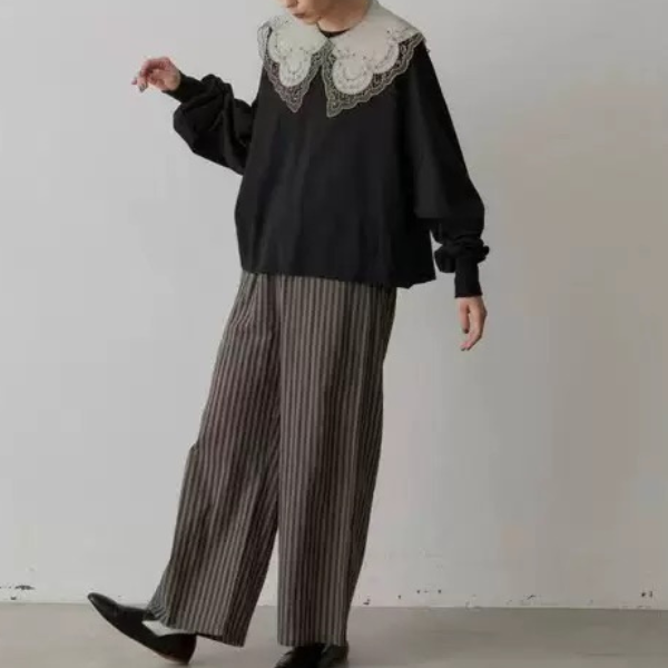 【3color】エレガントレースフェイクラペル AU-374