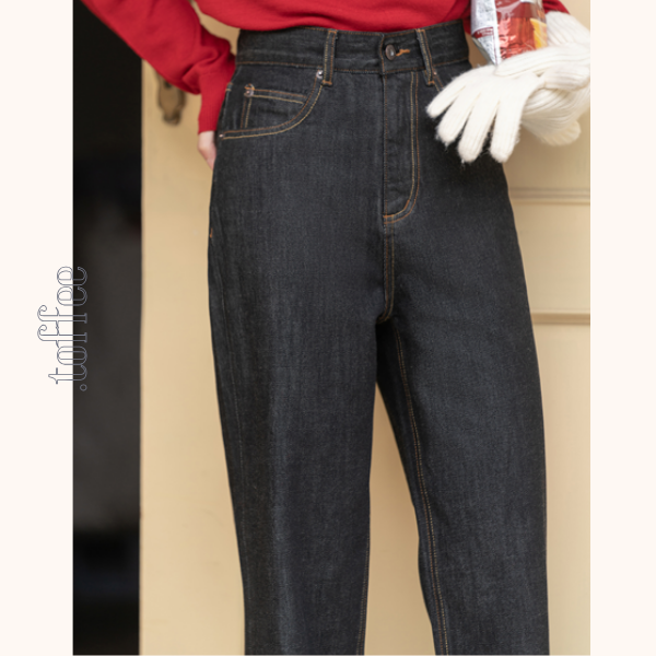 コットンストレッチストレートデニムパンツ 《Z00647》