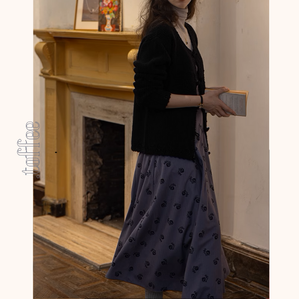 【2color】スクエアネックノースリーブロングワンピース《Z00853》