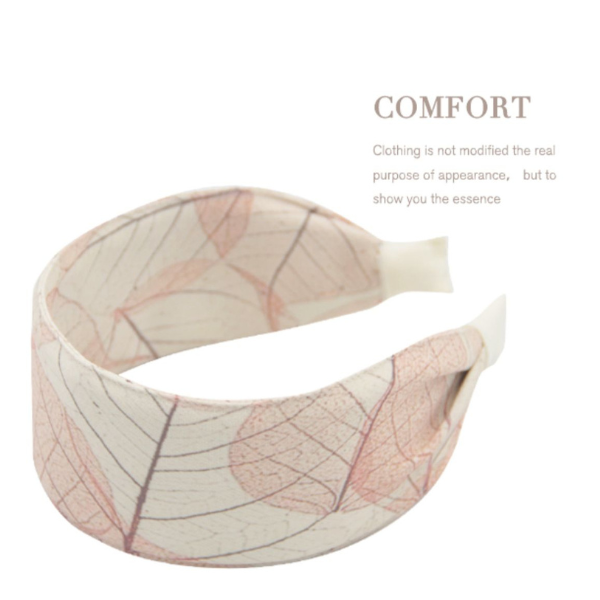 リーフプリントワイドカチューシャ X-101