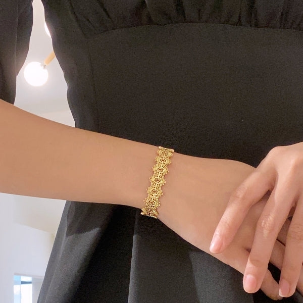 レースモチーフバングル  su0060