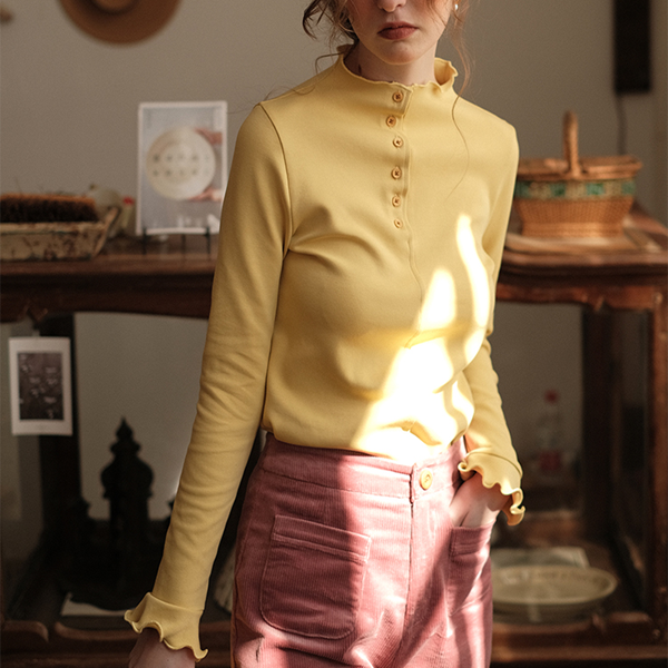 ハーフハイネックボトミングトップ Z00496