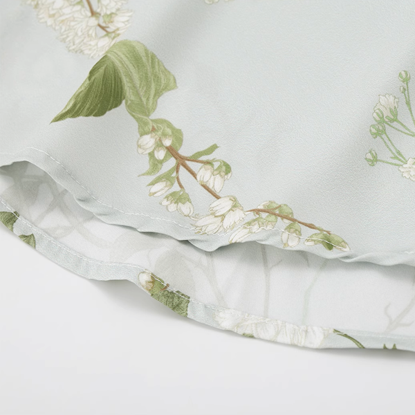 パッチポケット付きフローラルシャツ《Z00916》