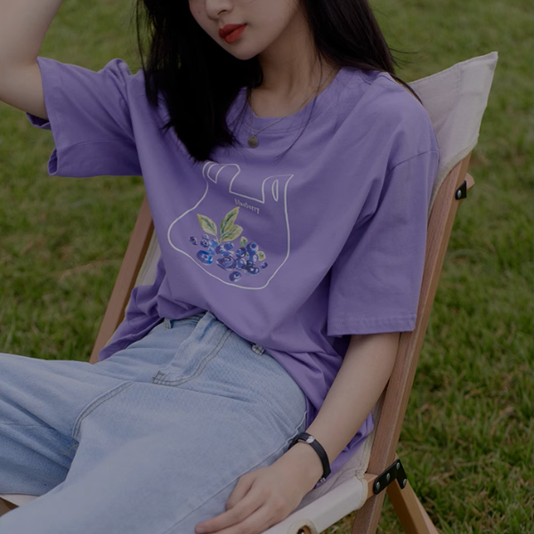 【5color】オーバーサイズロングプリントTシャツ《Z00991》