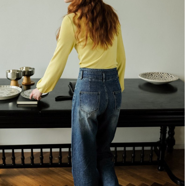 【3color】シンプルハイネックトップス w-090