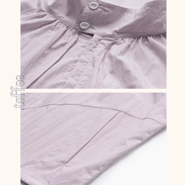 【2color】スタンドカラードロップショルダージャケット《Z00835》