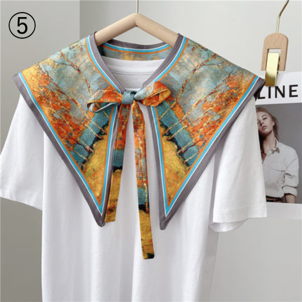 【8color】アーティスティックプリントレトロストール AU-163