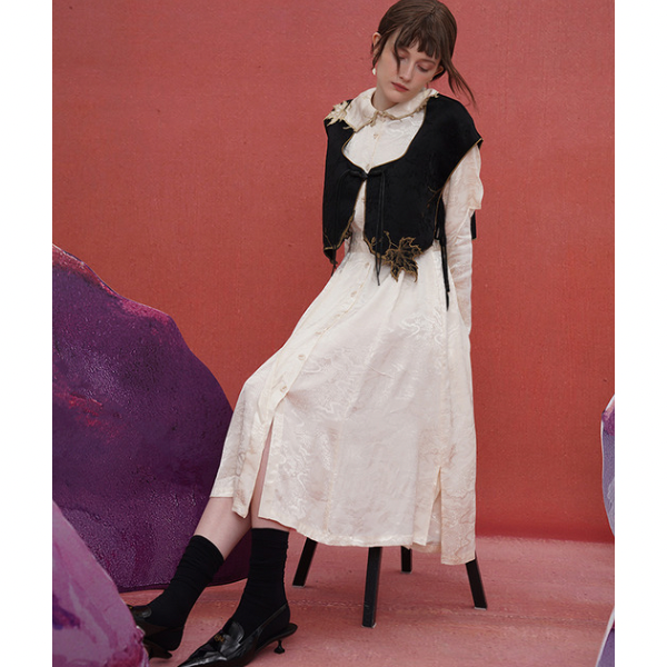 リーフモチーフベスト w-032