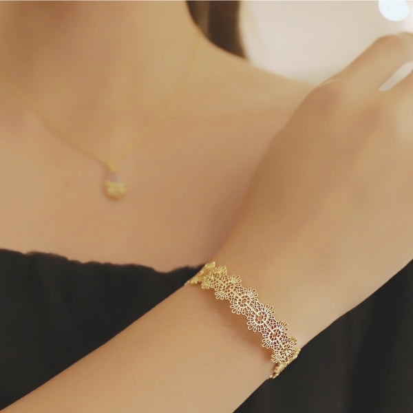 レースモチーフバングル  su0060