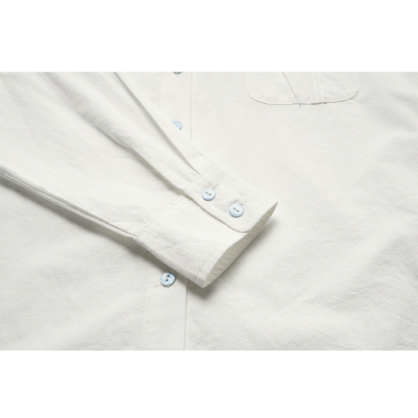 【2color】 コットン100%コントラストボタンシャツ Z00070