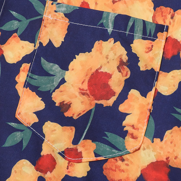 ヴィンテージ風花柄シャツ《Z00911》