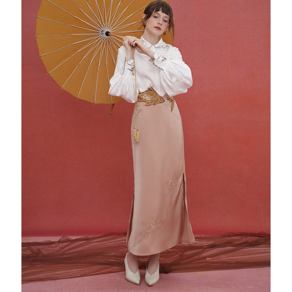 アジアテイストレトロシャツ AU-458