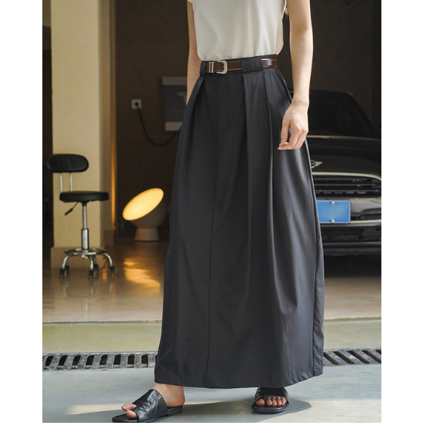 ハイウエストドレープロングスカート Z00196