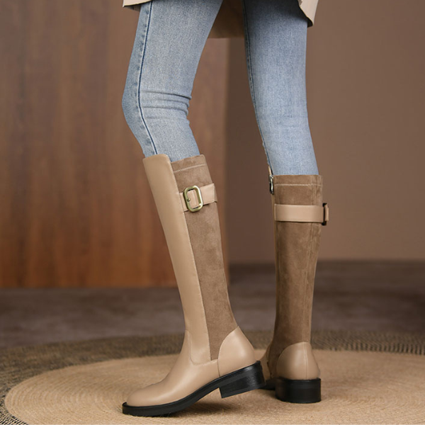 【3color】コンビネーションジョッキーブーツ X-374