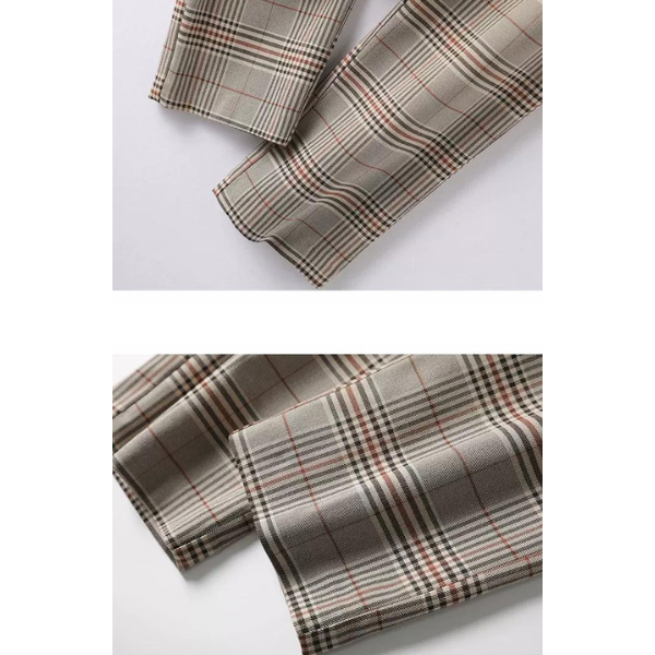 【3color】アーガイルチェックセットアップ w-136