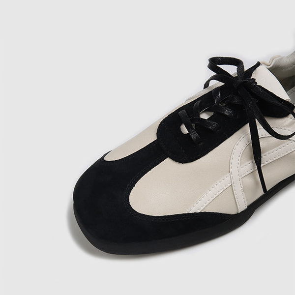 バイカラーフラットスニーカー Z00445