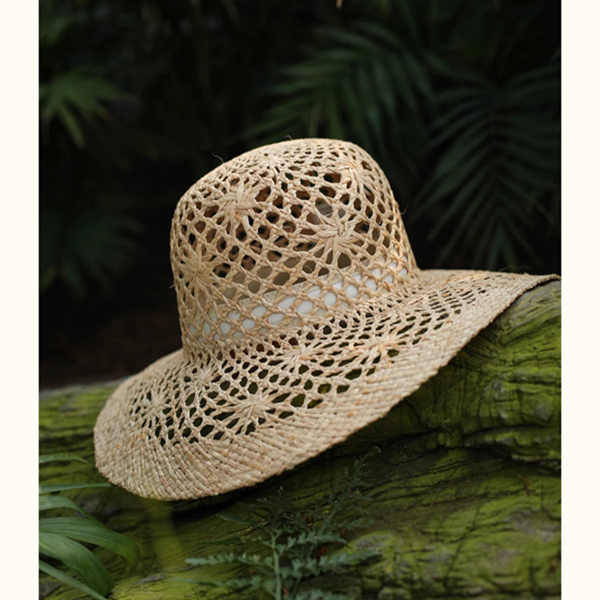 透かし編みストローハット Z00400