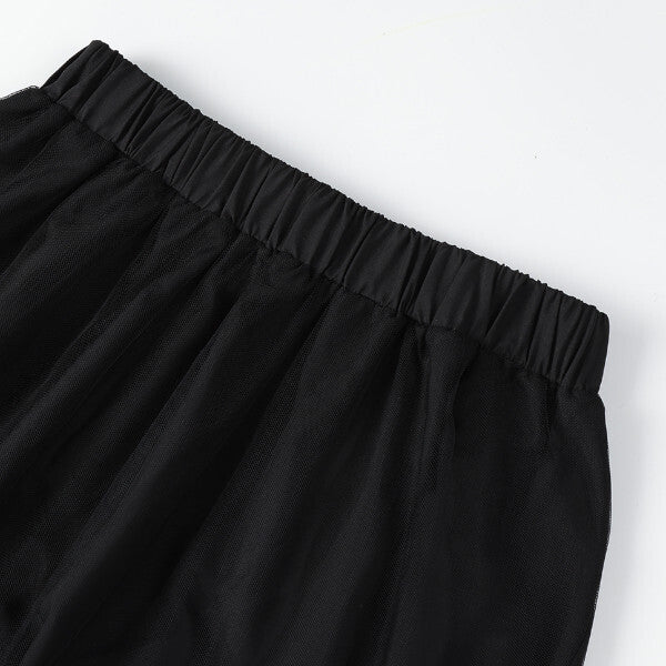 フリルヘムメッシュスカート Z00288