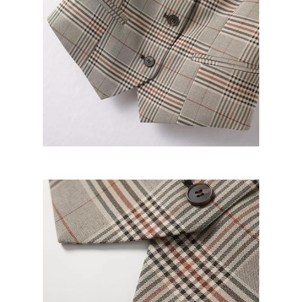 【3color】アーガイルチェックセットアップ w-136