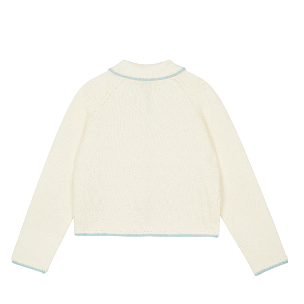 北欧風コントラストエッジカーディガン《Z00826》