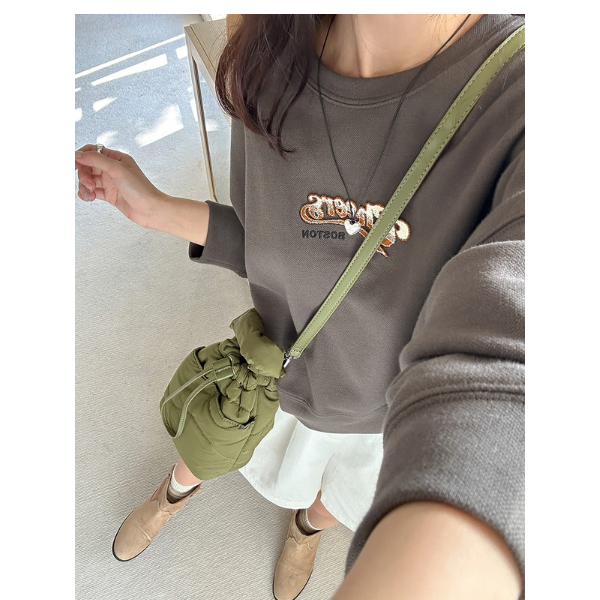 【4color】2wayストラップキルティングバケットバッグ X-443