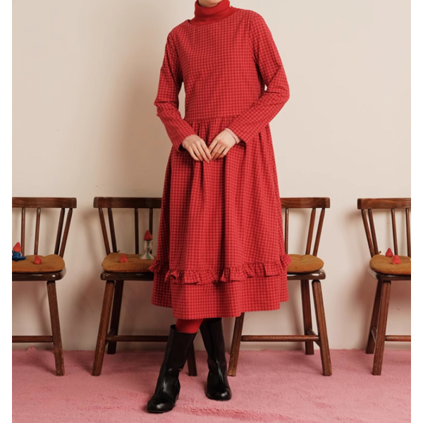 【2pattern】コットンレースワンピース Z00074