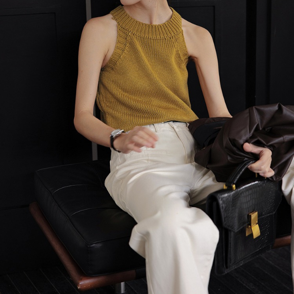 【3color】ノースリーブホルターネック Z00141