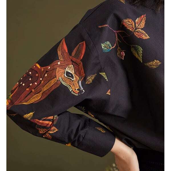 ナイトフォレストシャツブラウス C0074