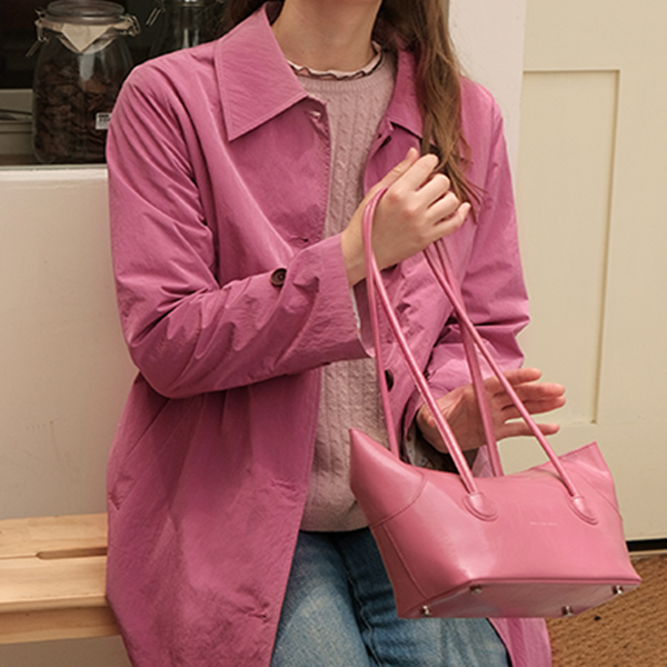 【2color】クラシカルミドル丈Aラインコート 《Z00749》